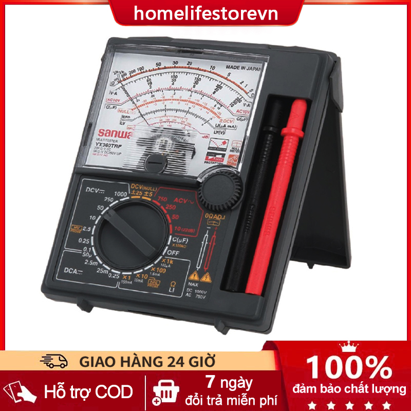 Sanwa yx 360 trd analog multi-tester multi-meter made in japan analogue multitester multimeter made in japan