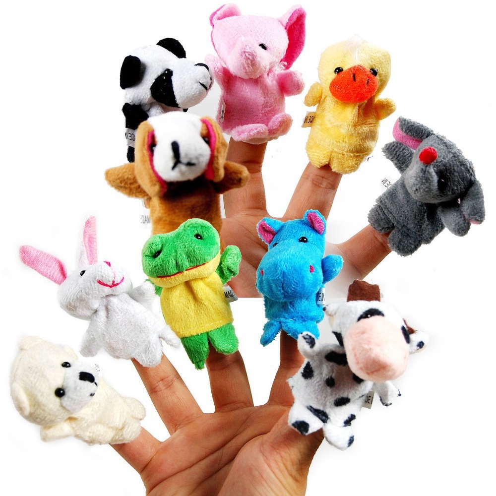 Bộ 10 Con Rối Ngón Tay Chất Nhung Đẹp