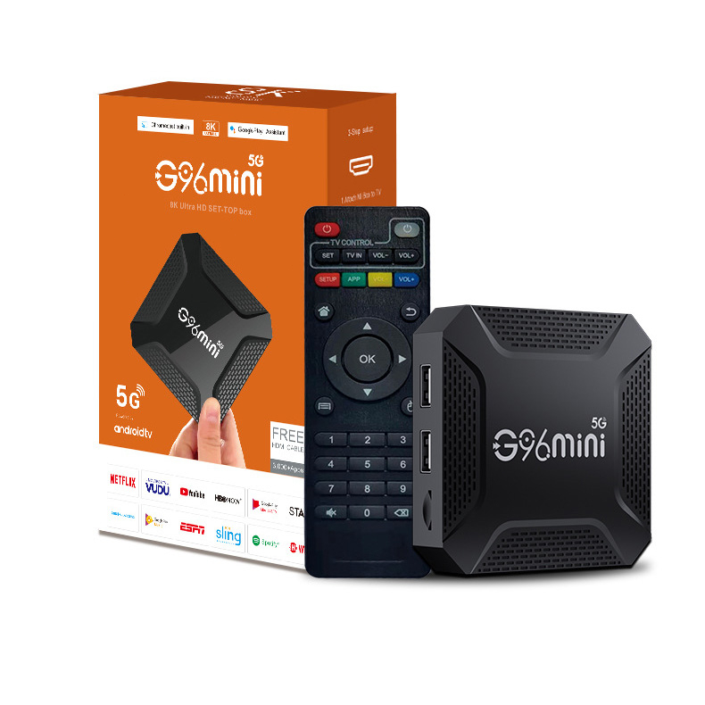 【Vận chuyển nhanh】Android TV box G96 Mini Ram 4G Rom 64GB ANROID 11.0 4K Amlogic G96 mini