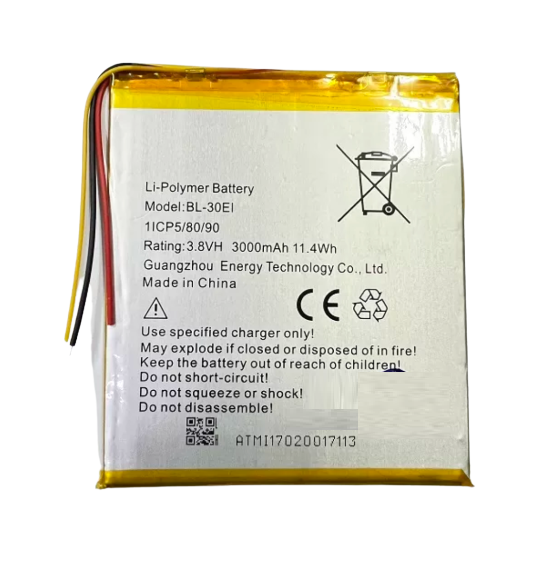 Pin itel bl-30ei / tab it1702