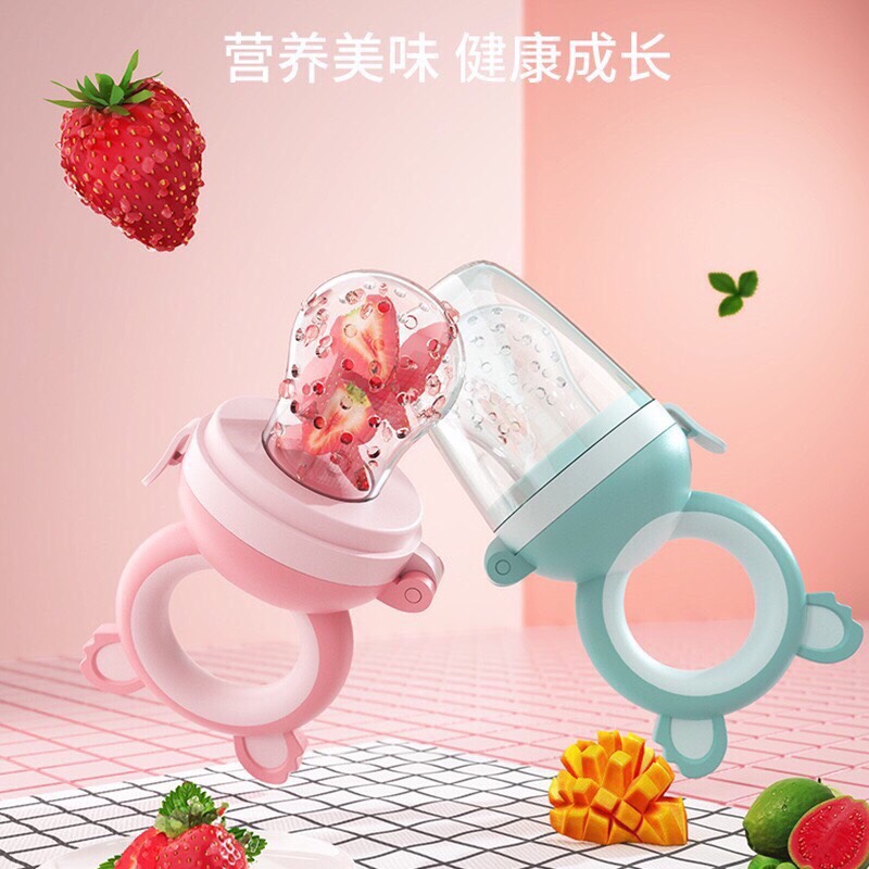 Túi nhai chống hóc silicone - Núm ăn dặm cho bé silicon