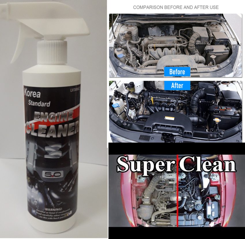 Dung Dịch vệ sinh động cơ ô tô Korea Engine cleaner 05L