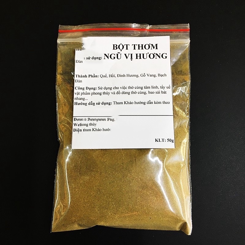 Bột thơm tẩy uế ngũ vị hương