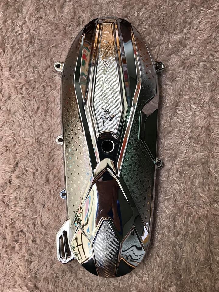 ốp lốc máy lớn mạ crom cho xe air blade 2016 2017 2018 2019
