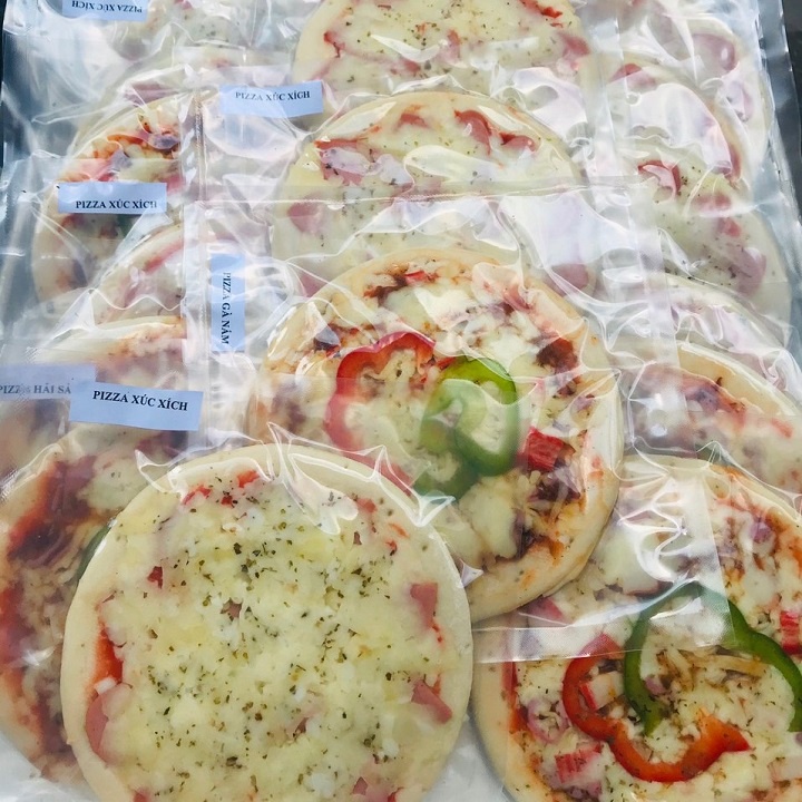 Pizza phô mai làm sẵn size mini (16cm vị bò bằm)