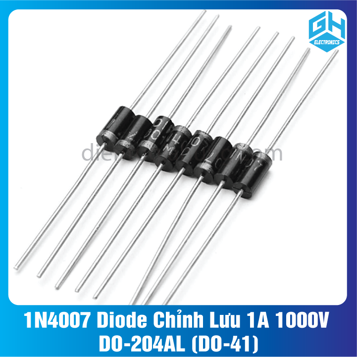 Combo 20 con 1N4007 Diode Chỉnh Lưu 1A 1000V DO-204AL (DO-41)