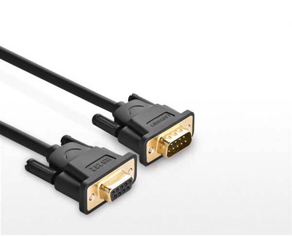 Cáp cổng Com Rs232 9 chân dương sang Com 9 chân âm (9M/9F) dài 2m Ugreen 20146