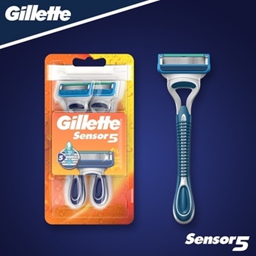 Bộ 2 Dao cạo Gillette Sensor 5 Lưỡi USA