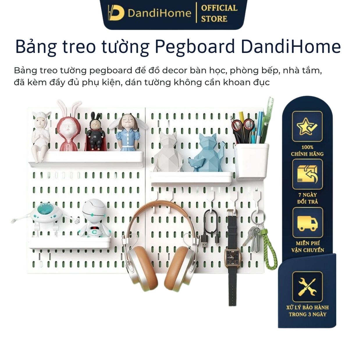 Kệ giá bảng treo tường DandiHome trang trí pegboard để đồ decor ...