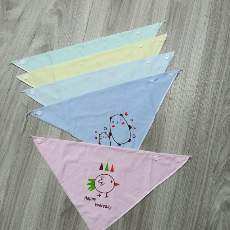 [Lấy mã giảm thêm 30%]Yếm Tam Giác Cotton Cho Bé
