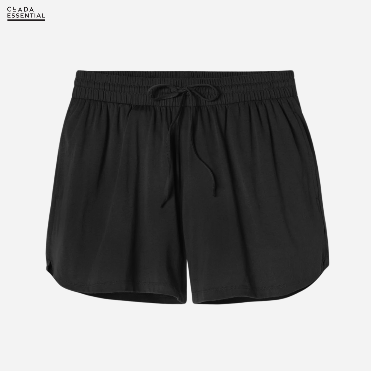 Quần short nữ lưng cao thương hiệu CLADA - Đen