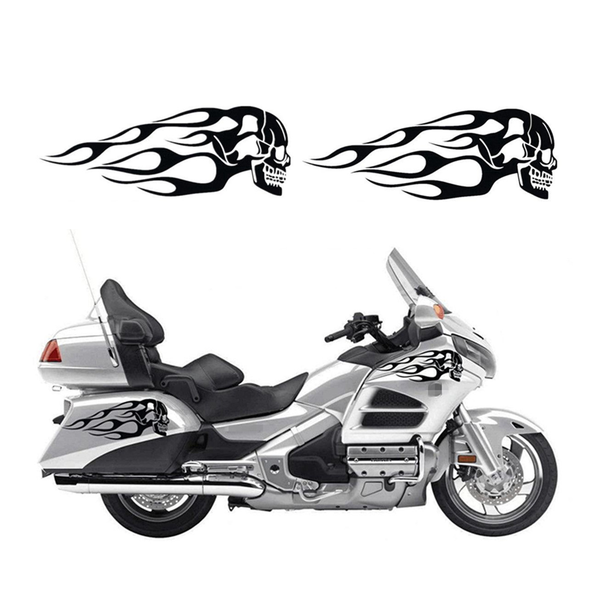 bộ decal tem dán bình xang xe mô tô 34.2*12.8cm
