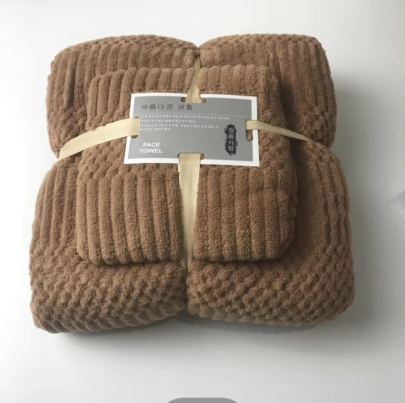 Set 2 Khăn Lông Cừu Hàn Quốc(Khăn Tắm (70x140)cm+Khăn Mặt(35x70cm))
