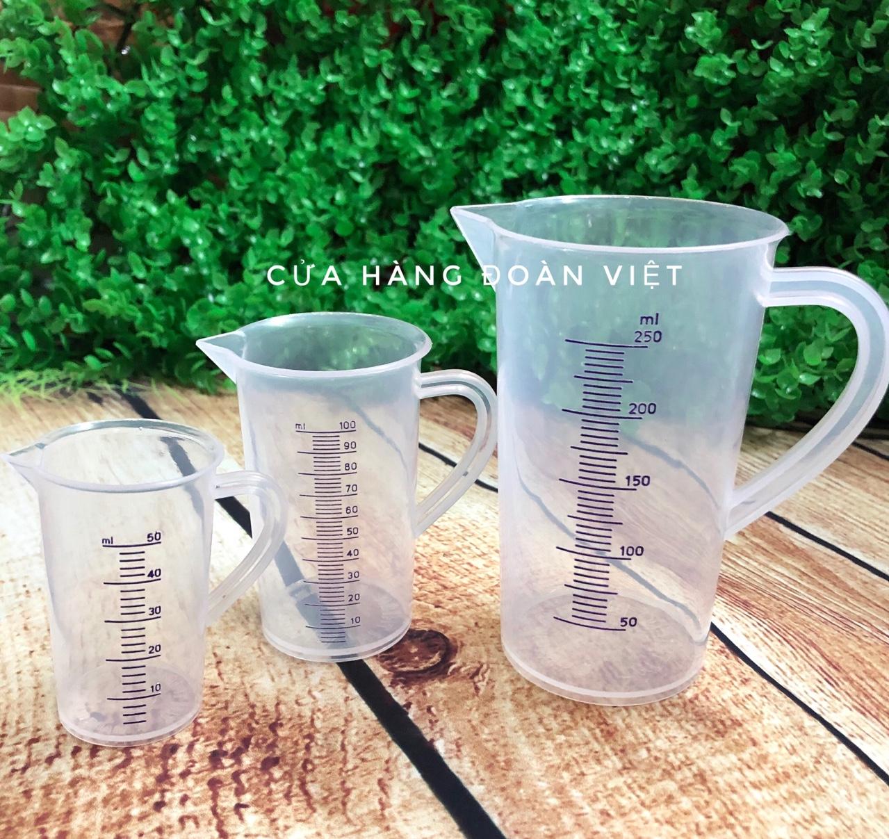 Ca Đong - Bộ 3 Ca Đong Pha Chế 50 ml, 100ml, 250ml