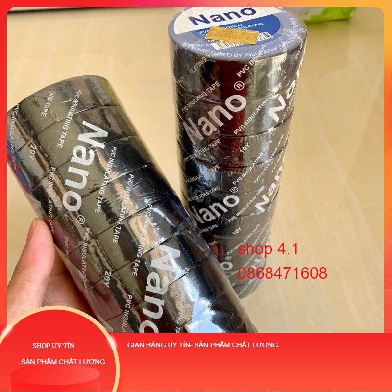băng keo đen nano 10ya 20yard ( giá 1 cuộn)