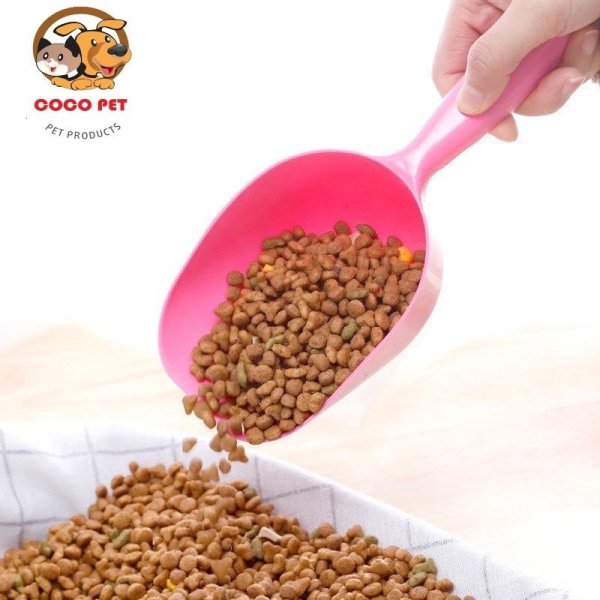 Xẻng Xúc/Muỗng Nhựa Múc Hạt Thức Ăn Cho Chó Mèo Chất Liệu Nhựa PP Cao Cấp