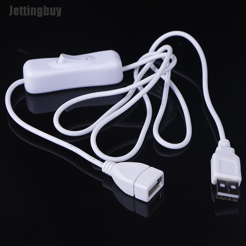 Jettingbuy 1m Usb Cable With Switch On/Off Cable Extension Toggle For Usb Lamp Usb Fan