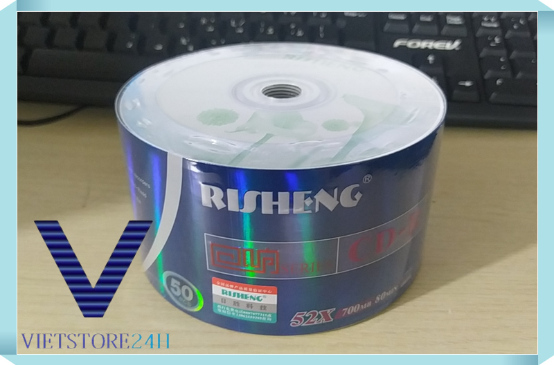 Đĩa trắng ,đĩa cd trắng risheng hộp 50 cái dung lượng 700mb