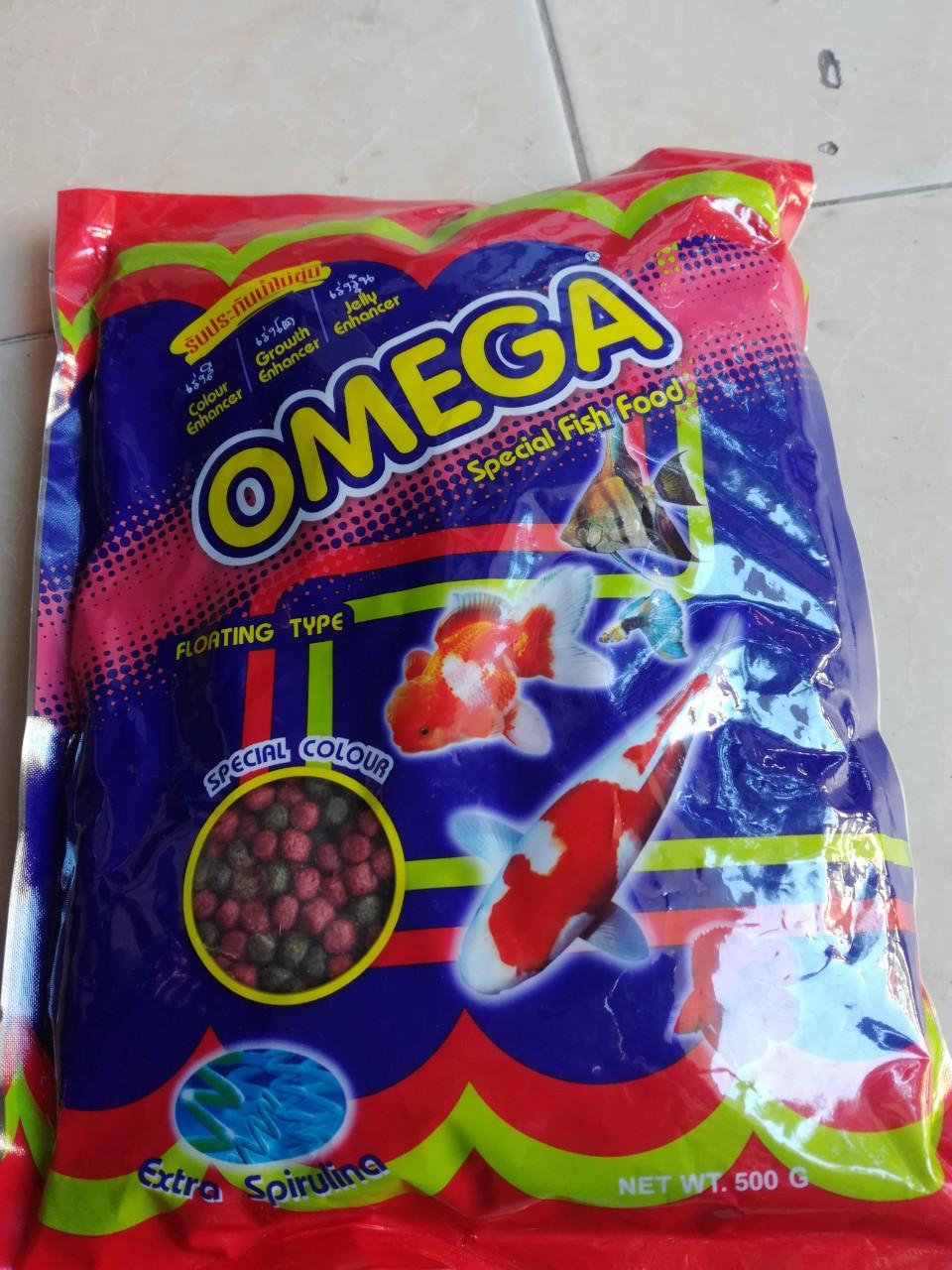 [HCM]Thức Ăn Cá Omega 500g (Viên Lớn kt 5mm)