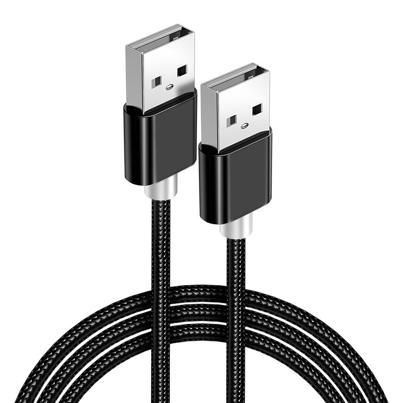 FONKEN Male to Male USB 2.0 Extention Cable High Speed Data Transfer Cord USB to USB 1M Charger Extender Cord For Computer Laptop