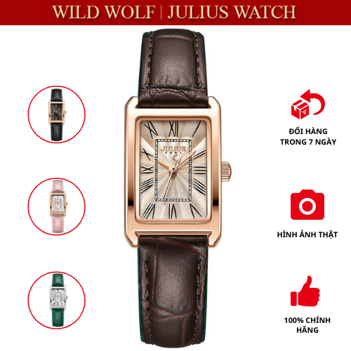 Đồng hồ nữ Julius Hàn Quốc JA-1338 dây da
