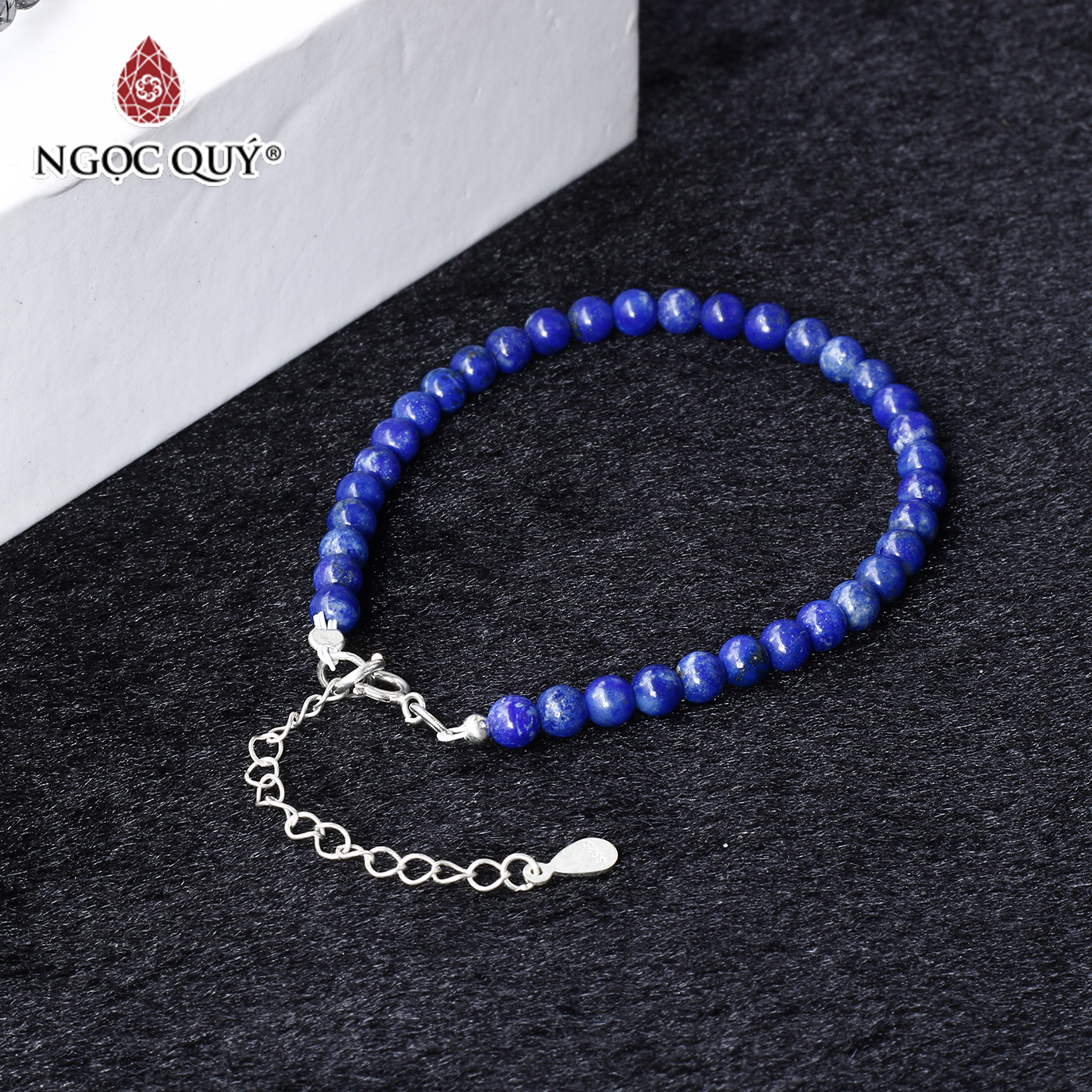 Vòng chuỗi mân côi đá lapis lazuli 10mm mệnh thủy mộc - Ngọc Quý Gemstones