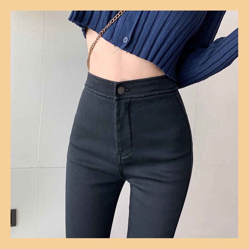 Quần Legging Jean UNDERCOOL Cạp Cao Co Giãn Ôm Body