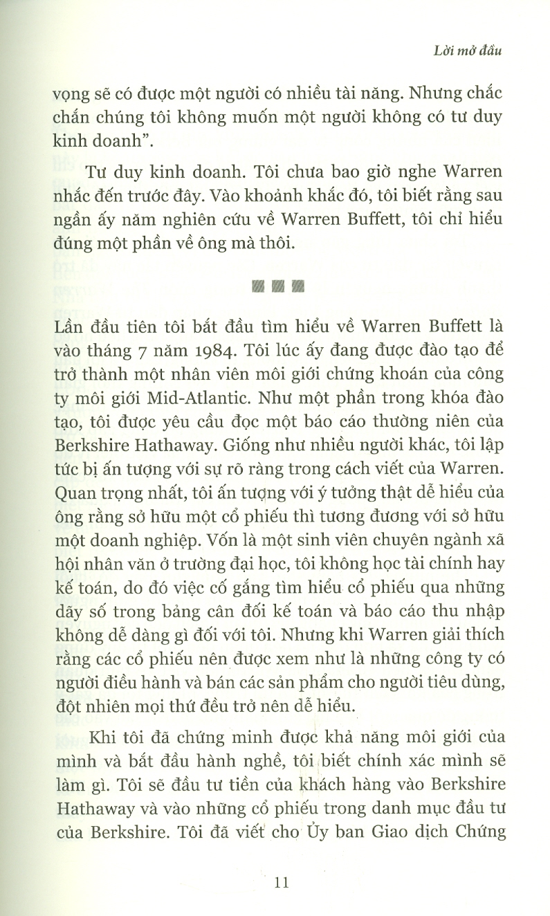 Triết Lý Đầu Tư Của Warren Buffett