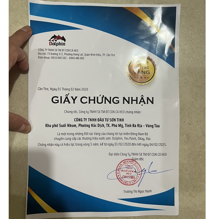 Sơn sắt mạ kẽm chuyên dụng 1K Dolphin 800g (nhiều màu)