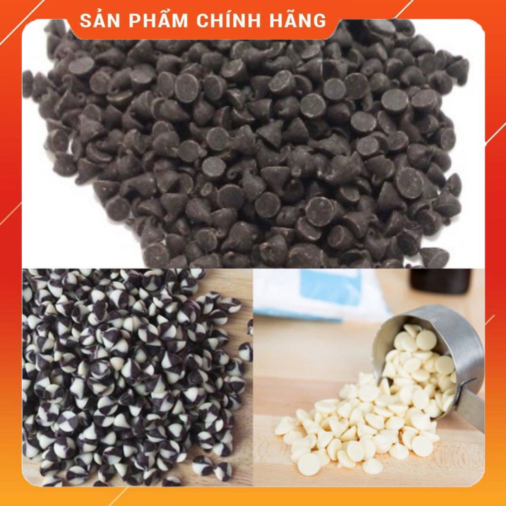 Socola Chip Đen/Trắng/Hai Màu Grand Place 100G(Đen)