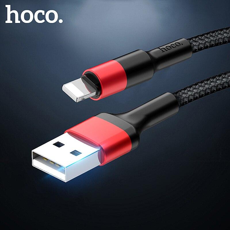 Cáp sạc Lightning Hoco X26dành cho iPhone XS max iPhone 11 iPhone 11 Pro Max ( Sạc nhanh 2A MAX dây sạc bọc dù chống rối )