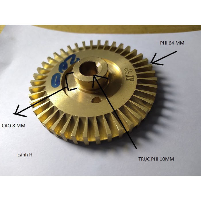 cánh nước bằng đồng cho máy bơm nước