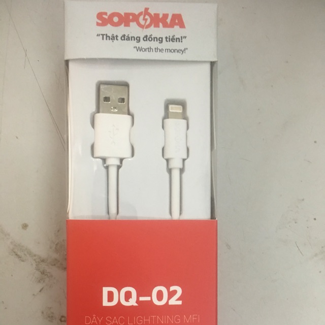 Dây sạc iphone chính hãng sopoka