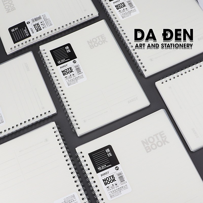[HCM]Sổ Notebook Baoke Caro/Line A5 - 120 Trang