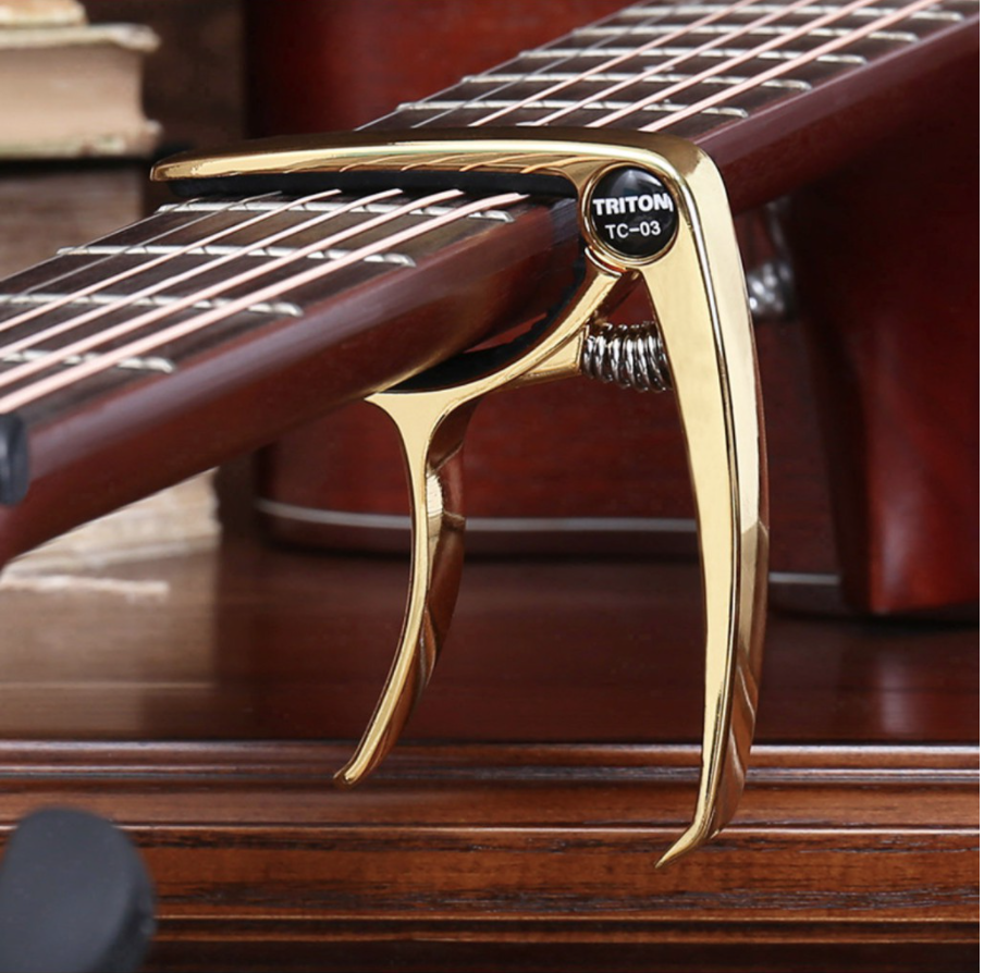 Capo Vân Gỗ Dành Cho Guitar Và Ukulele