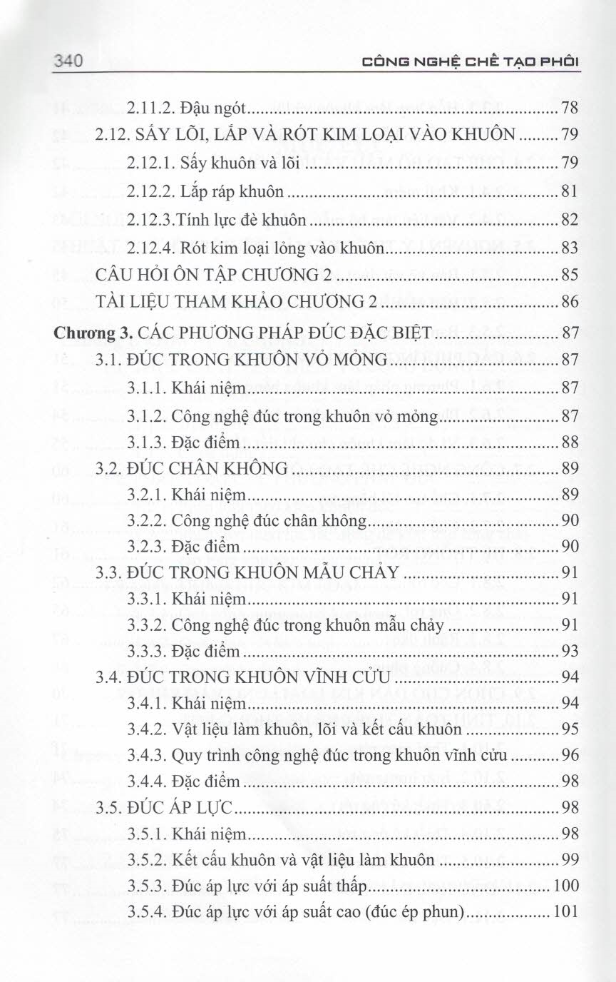 Công nghệ chế tạo phôi
