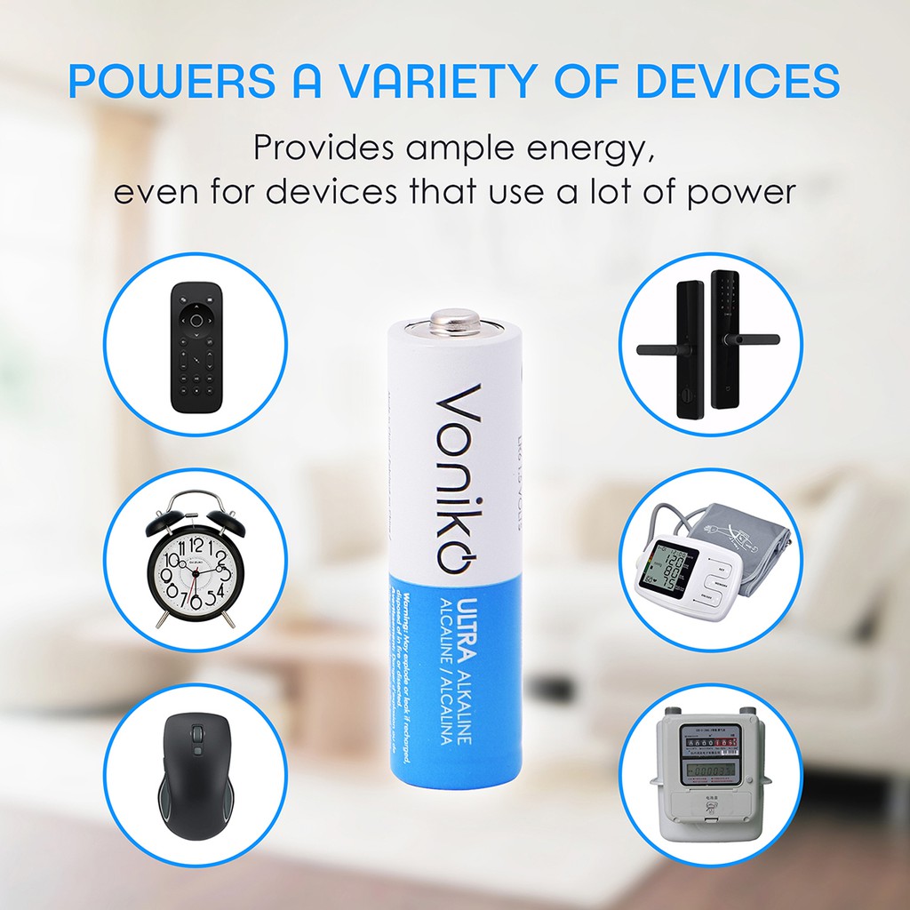 PIN AA VONIKO USA Alkaline vỉ 4 viên