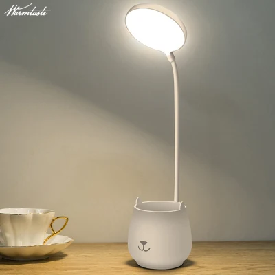 Warmtaste Led đèn bàn with Phone Holder đèn học để bàn sạc pin Eye Protection Dimming Touch đèn học for Room Bedroom den hoc de ban cho be đèn đọc sách đầu giường