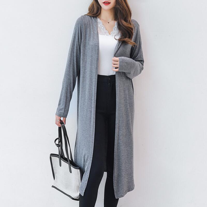 Áo khoác len cardigan form dài thời trang