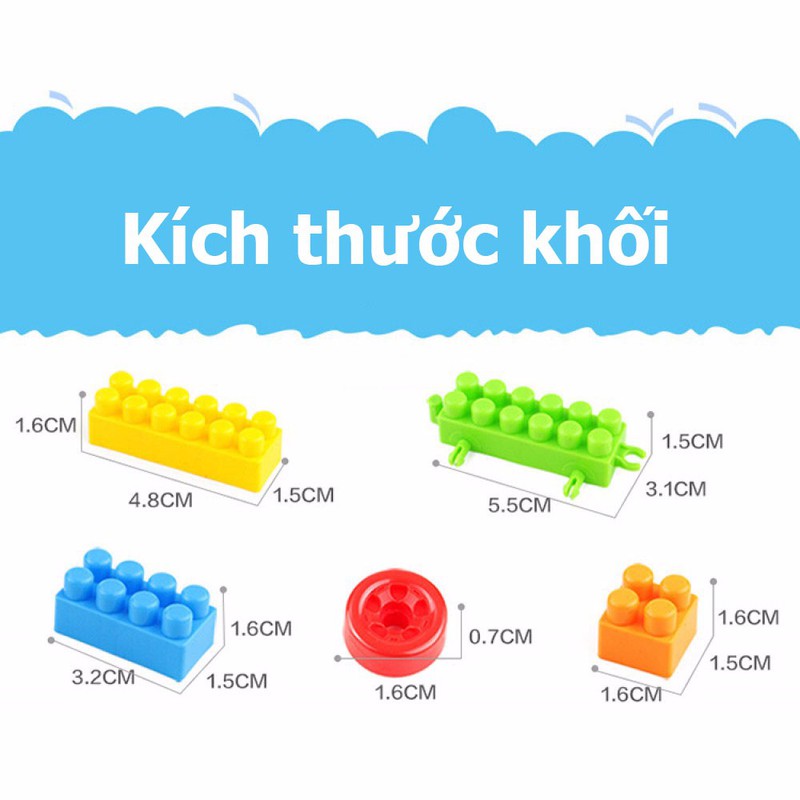 Bộ đồ chơi xếp hình 240 khối