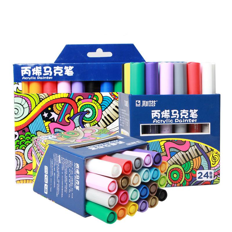 Bộ Bút Sơn Acrylic STA Painter 12/24 Màu