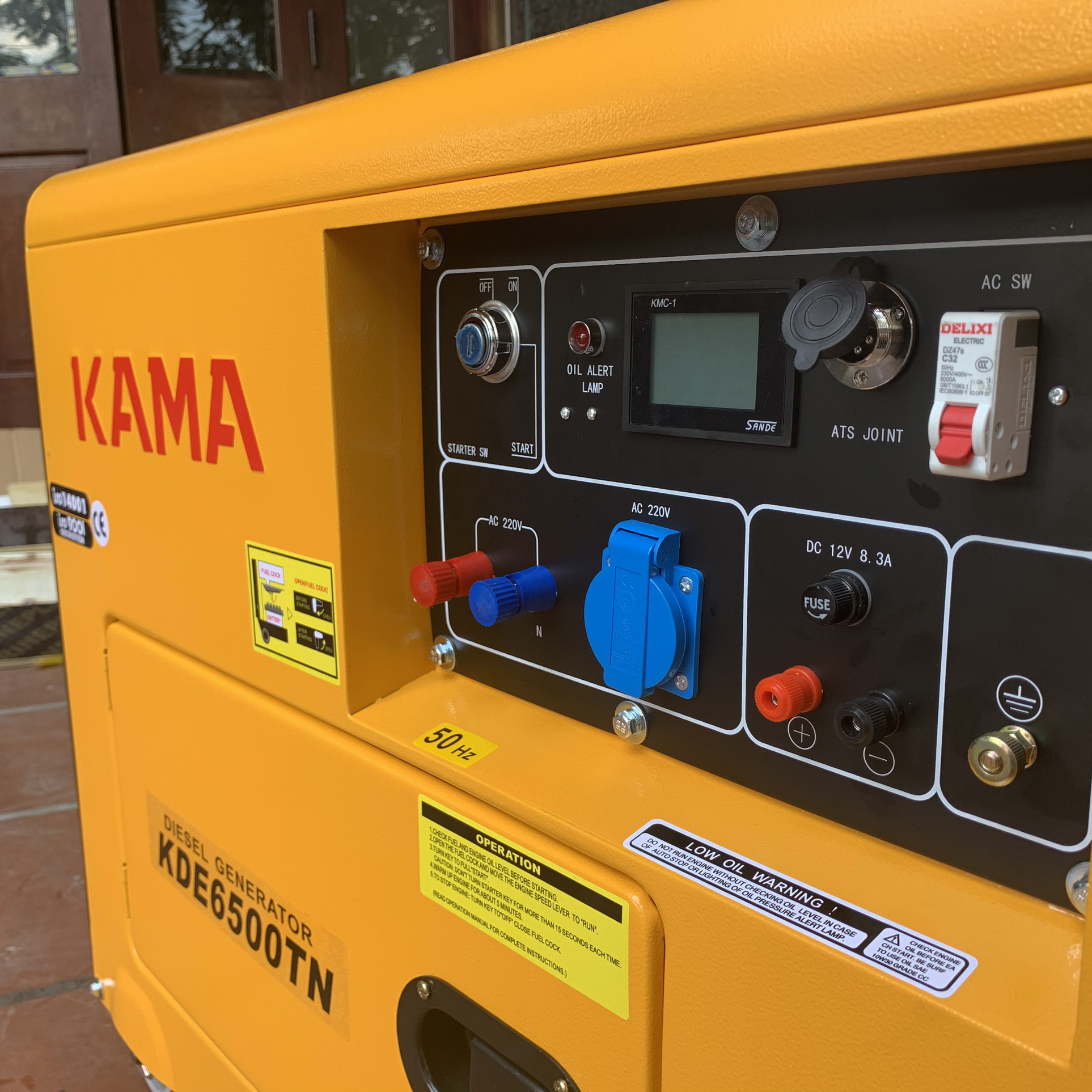 Máy Phát Điện Chạy Dầu 5Kw Kama KDE6500TN