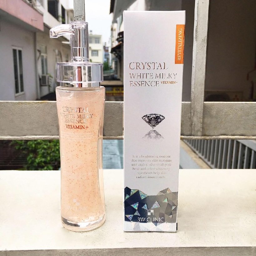Tinh chất trắng da Crystal White Milky Essence Vitamin 3W Clinic