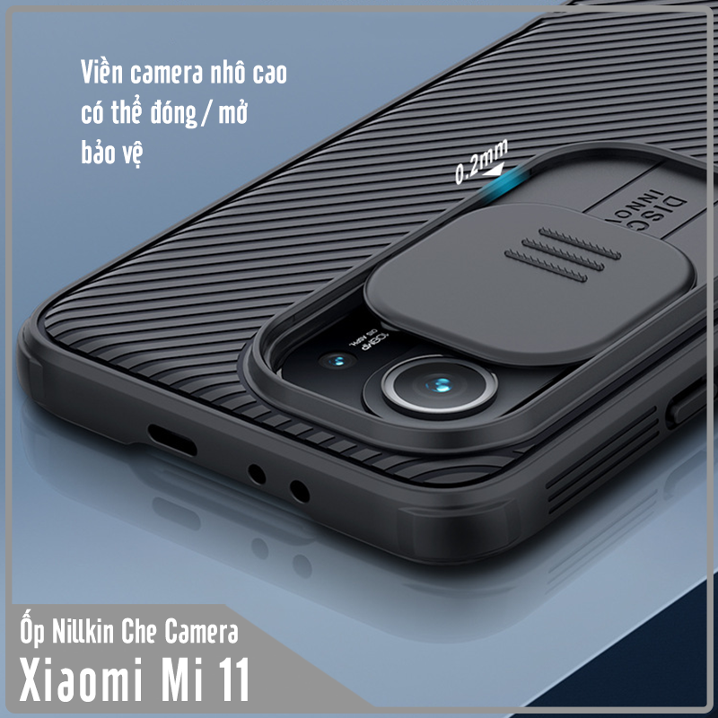 Ốp lưng Nillkin CamShield che camera cho Xiaomi Mi 11