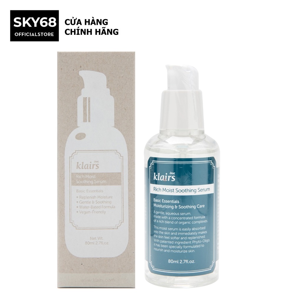 Tinh Chất Dưỡng Ẩm Klairs Rich Moist Soothing Serum 80ml