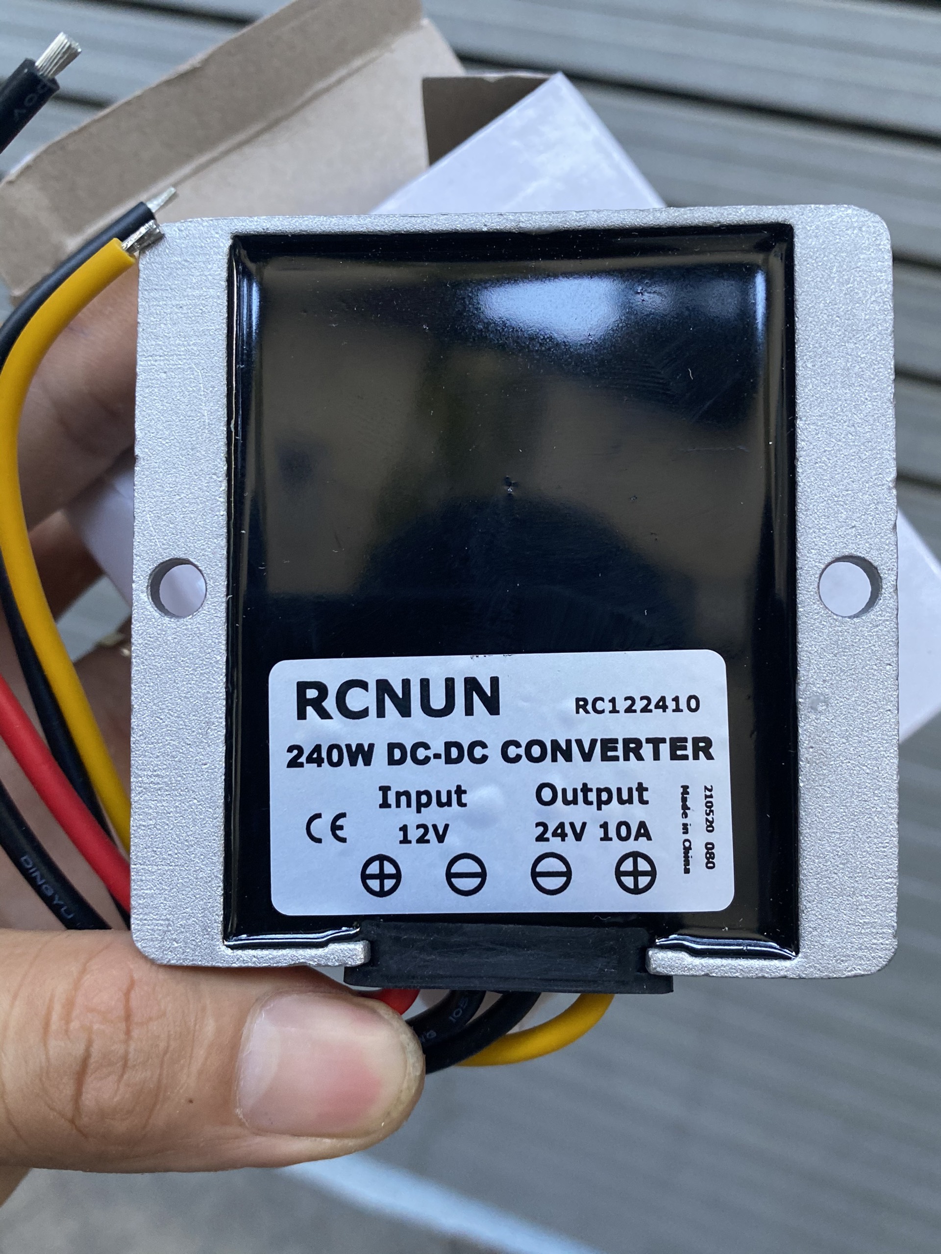 Bộ kích điện DC 12V lên DC 24V 10A chống nước
