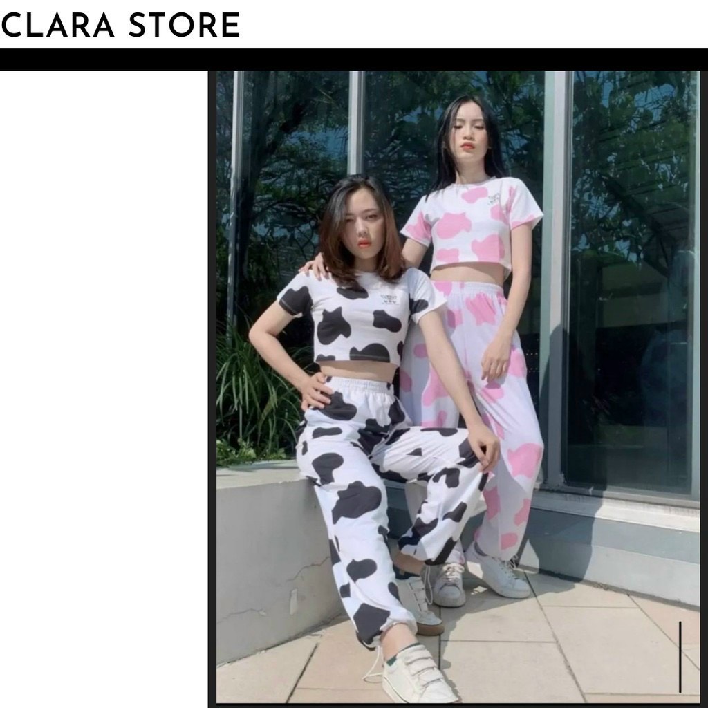 [TRENDING] Sét Bộ Bò Sữa Croptop Nhiều Màu Siêu Chất TTVV0119