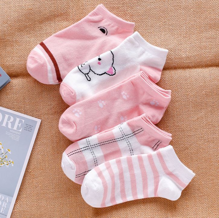 Set 10 Đôi Tất Vớ Nữ Ngắn Cổ Ms.Pink