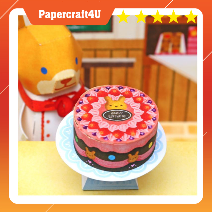Mô hình giấy 3D - tiệm bánh của Gấu cute