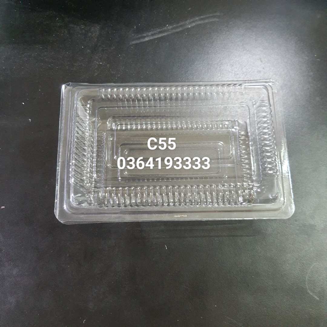 Hộp nhựa dùng 1 lần trong 1kg 7L C55 H23 H21 set 100 cái